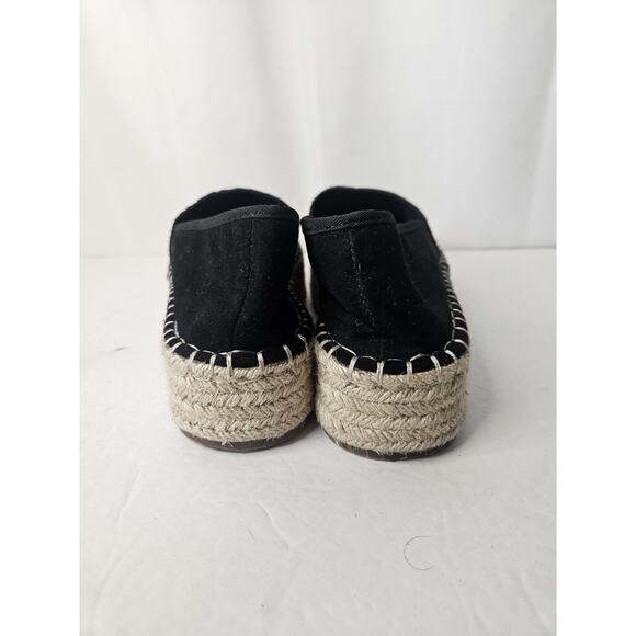 ASOS DESIGN Julee Flatform Espadrilles BLACK Women Size 8 Platform Sandals - Picture 4 of 8